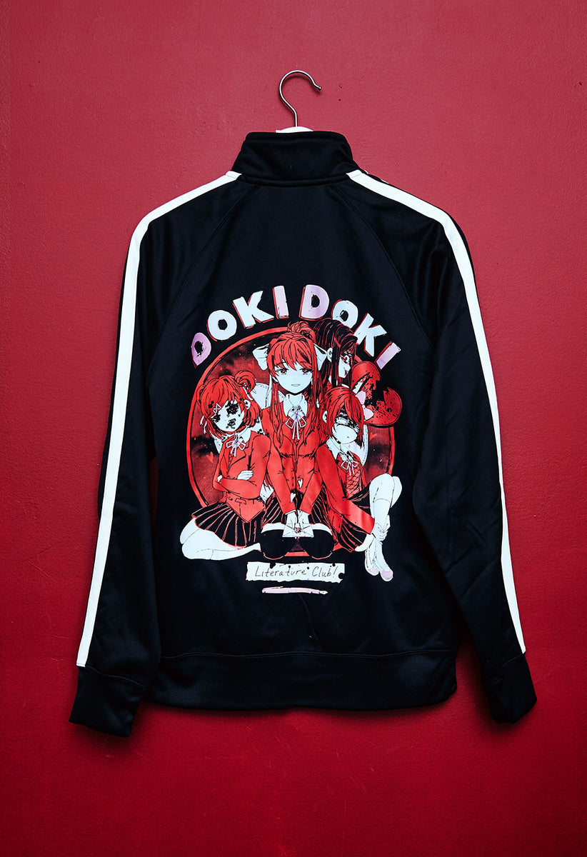DOKI DOKI BLACK TRACK JACKET – Serenity Forge Store