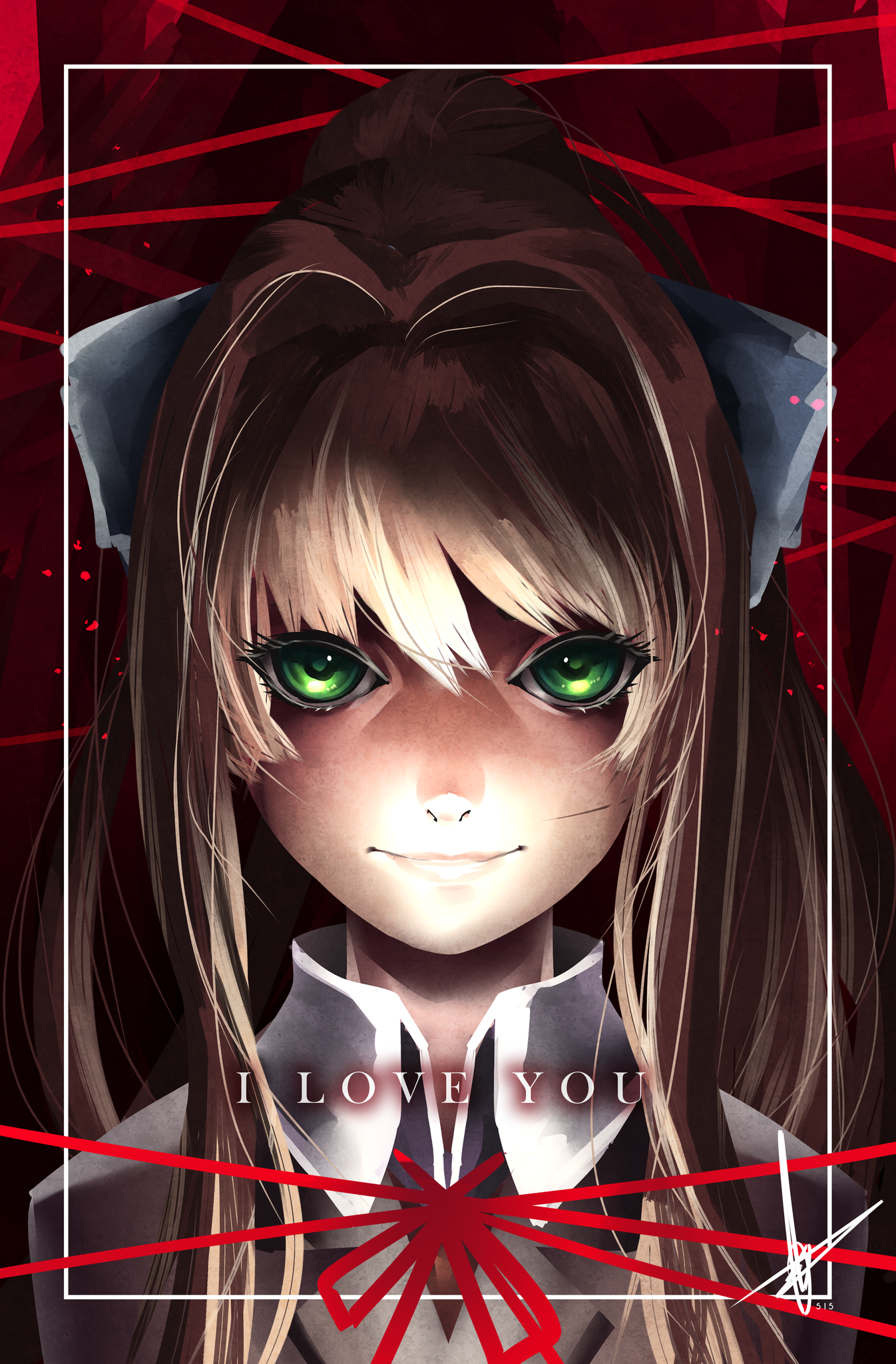 Doki Doki Literature Club! Nightmare Series Poster - Monika
