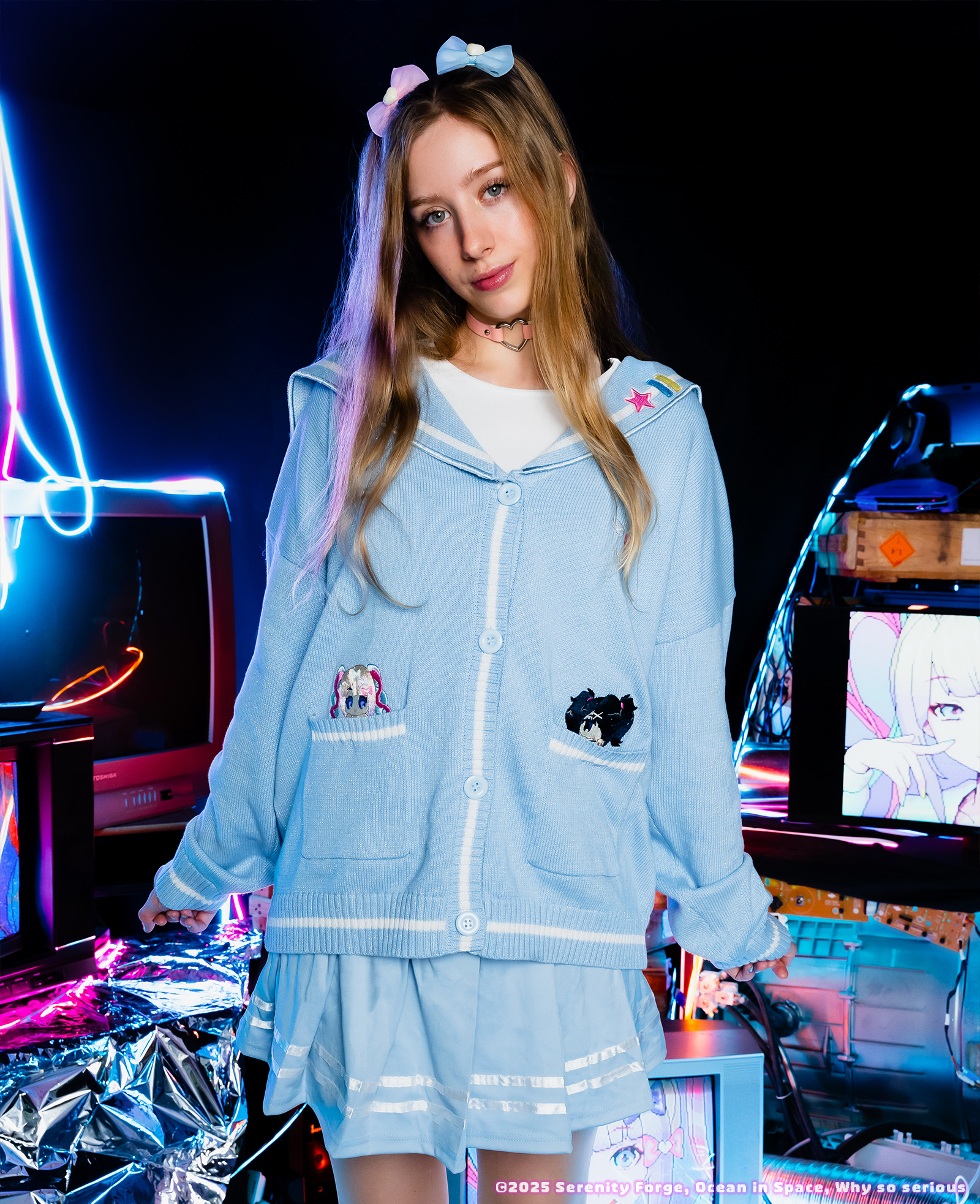 OIS X NEEDY STREAMER OVERLOAD - School Cardigan – Serenity Forge Store OIS X NEEDY STREAMER OVERLOAD - School Cardigan – Serenity Forge Store