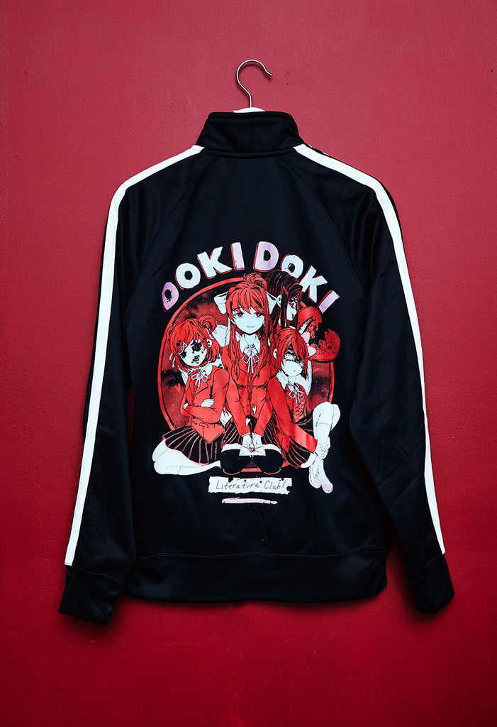 DOKI DOKI BLACK TRACK JACKET – Serenity Forge Store