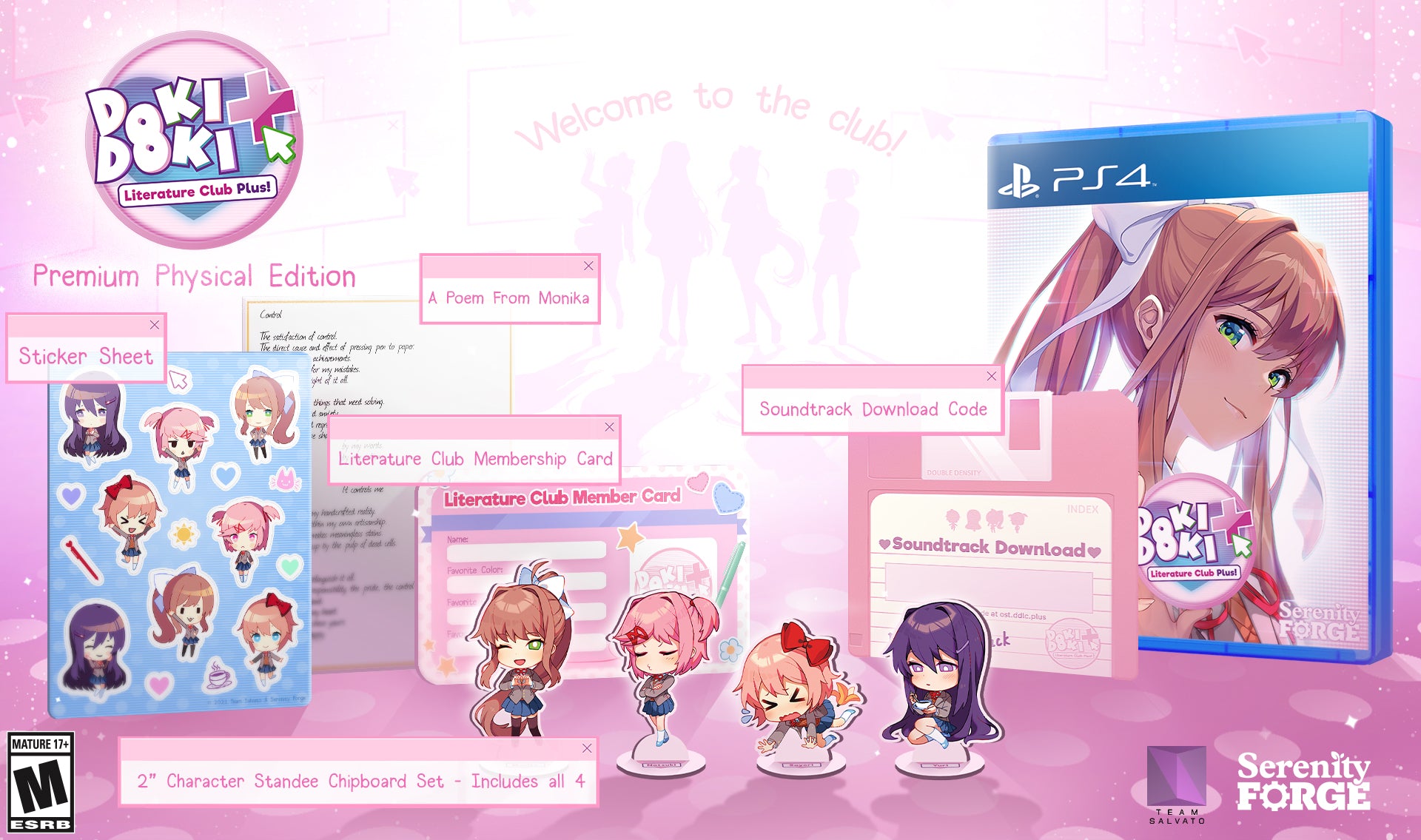 Doki Doki Literature Club Plus! - Premium Physical Edition – Serenity Forge  Store